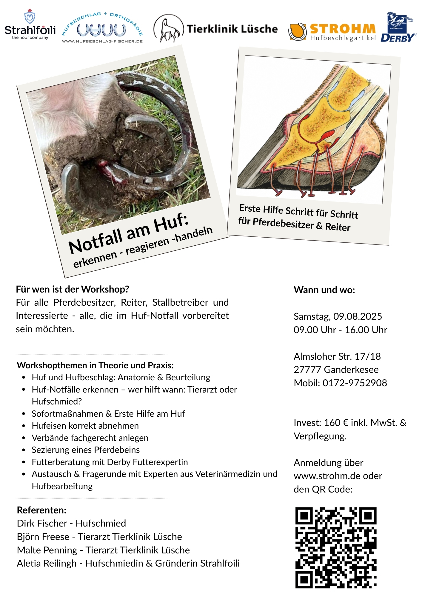 Flyer Erste Hilfe am Huf 