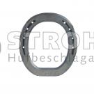 Straightbar Hufeisen 8 mm - mit Kappen